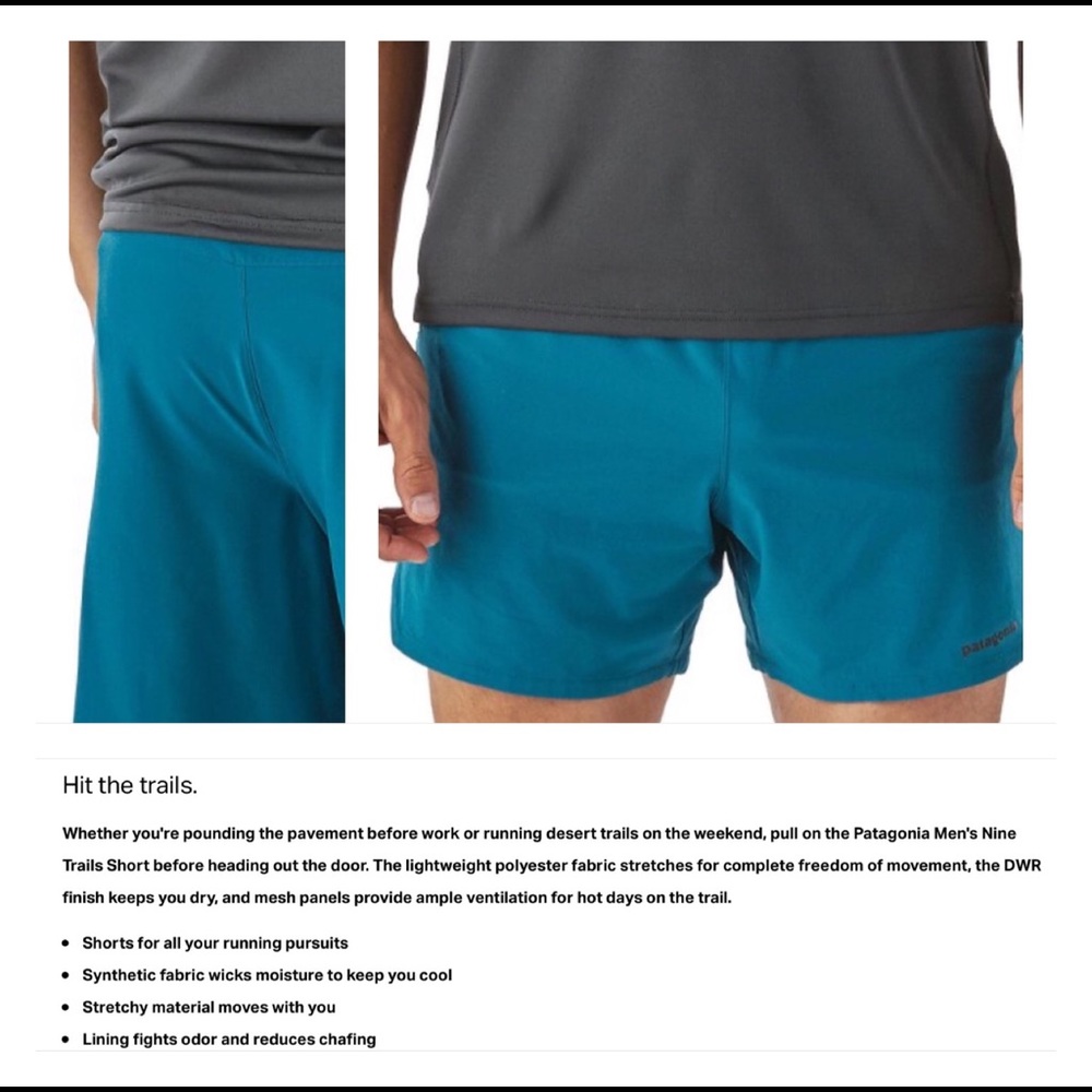 Patagonia nine trails shorts